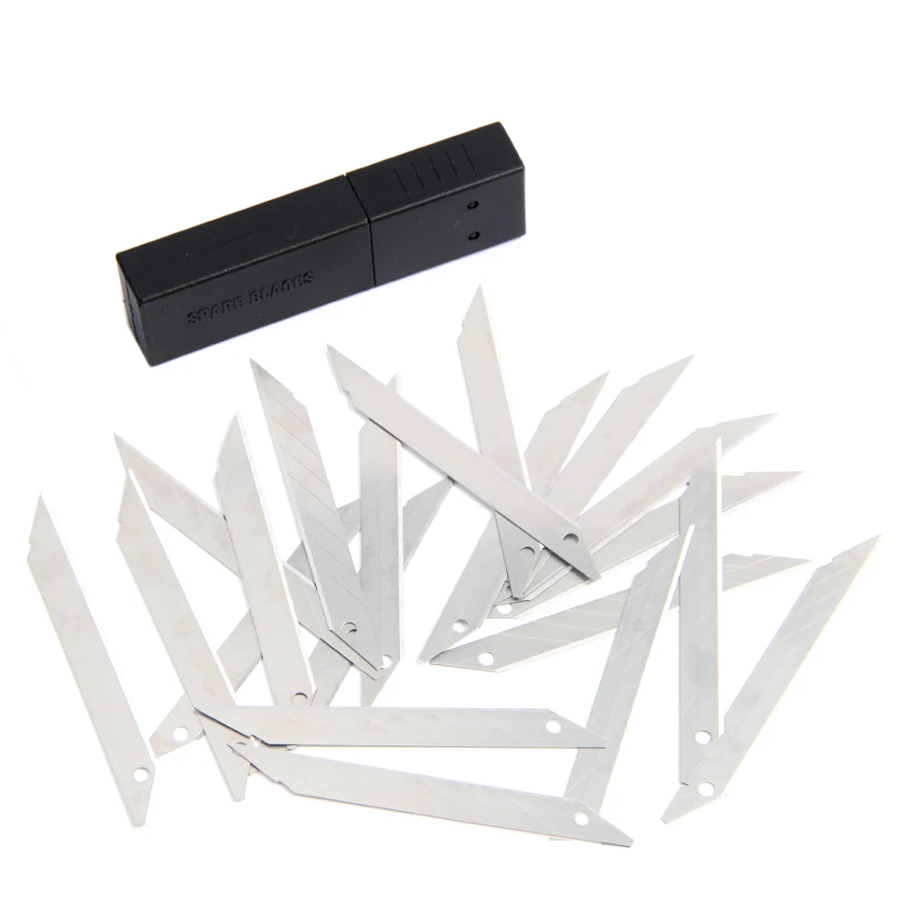 50/100pcs 9mm 30° Snap Off Carbon Steel Blades for OLFA Type Knife Cutter Car Wrap Paper Utility Knife Blade Car Accessories