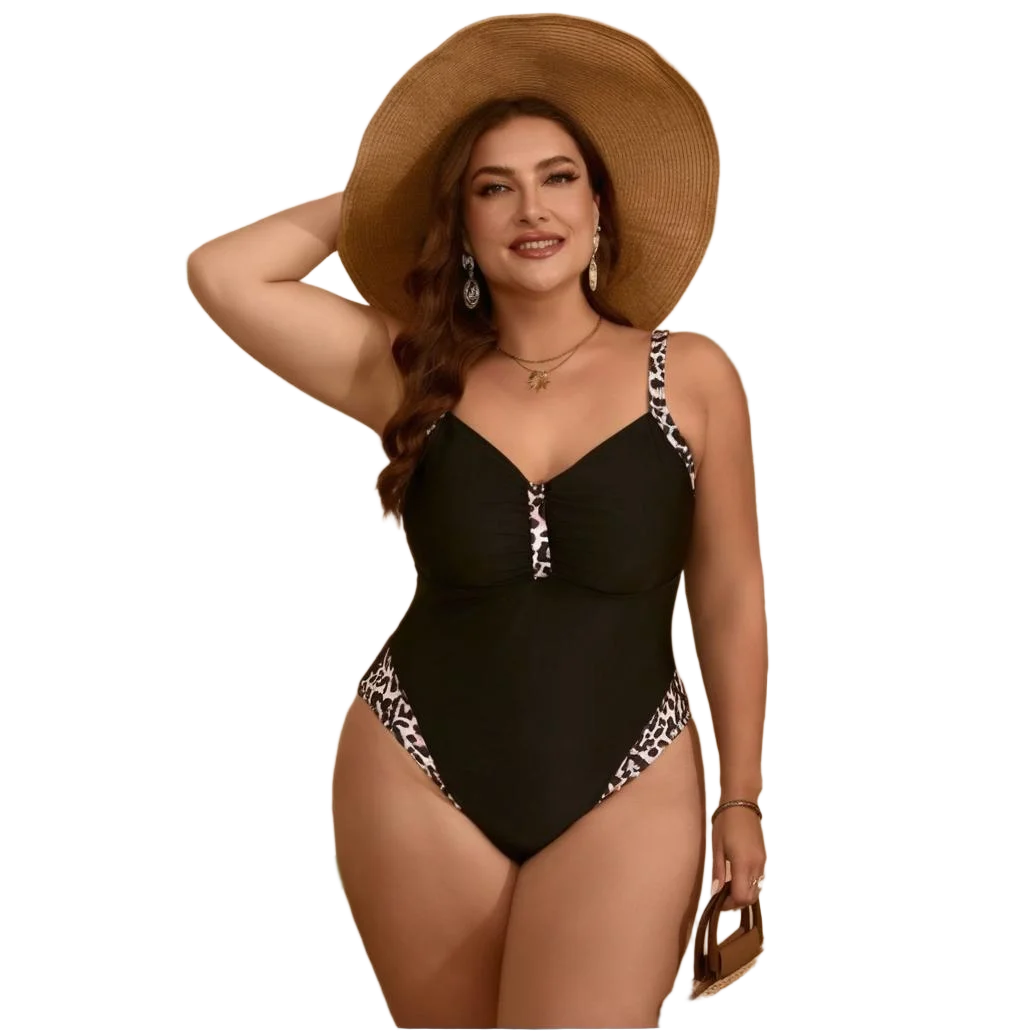 2025 Taglie forti Bikini intero bikini paffuto Donna Costume da bagno di grandi dimensioni Tankini Beachwear Costume da bagno Donna Costumi da bagno grandi Eco