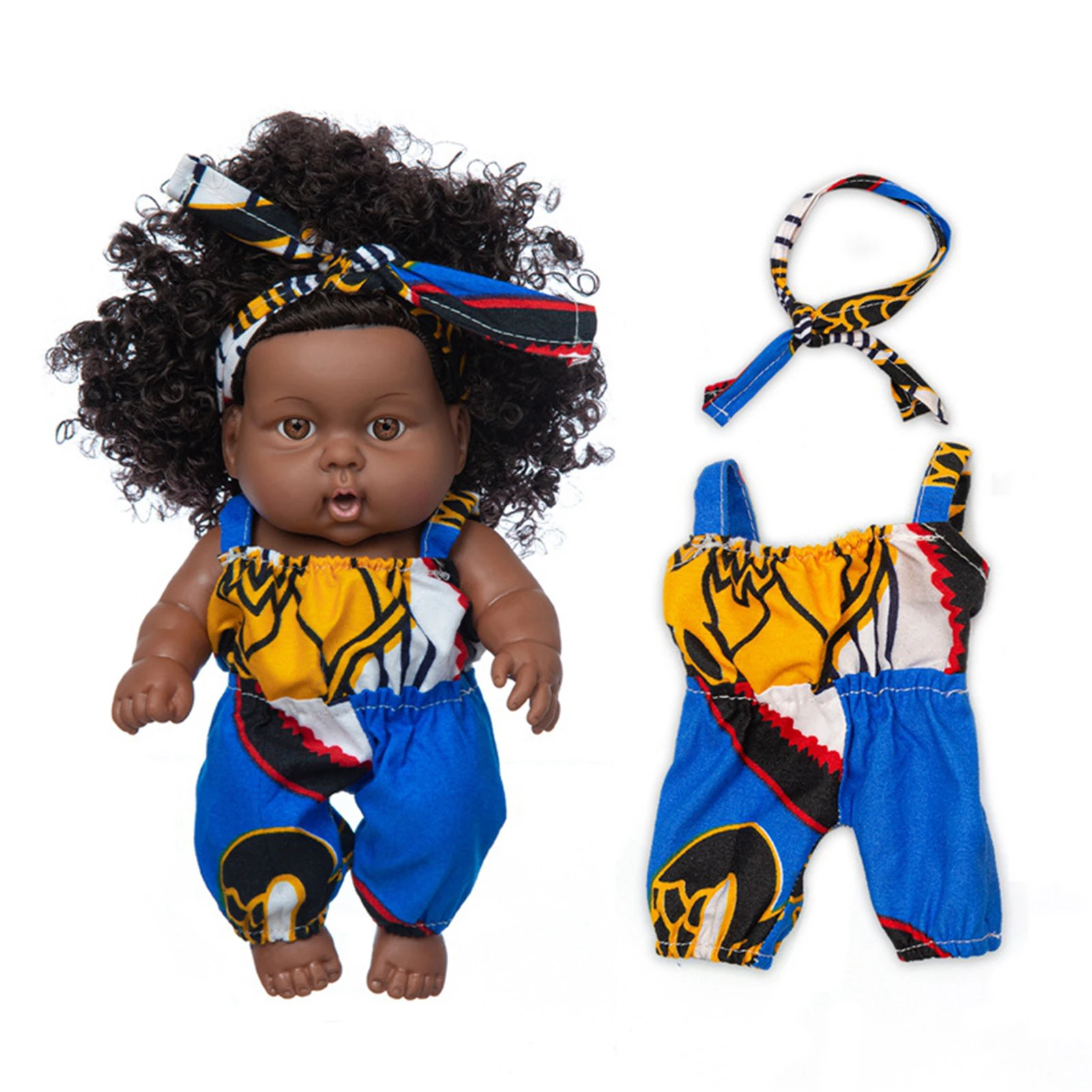 Babies Doll African American Doll Smooth Soft Newborn Babies Girls Real Life Toddler Dolls Black Girl Doll