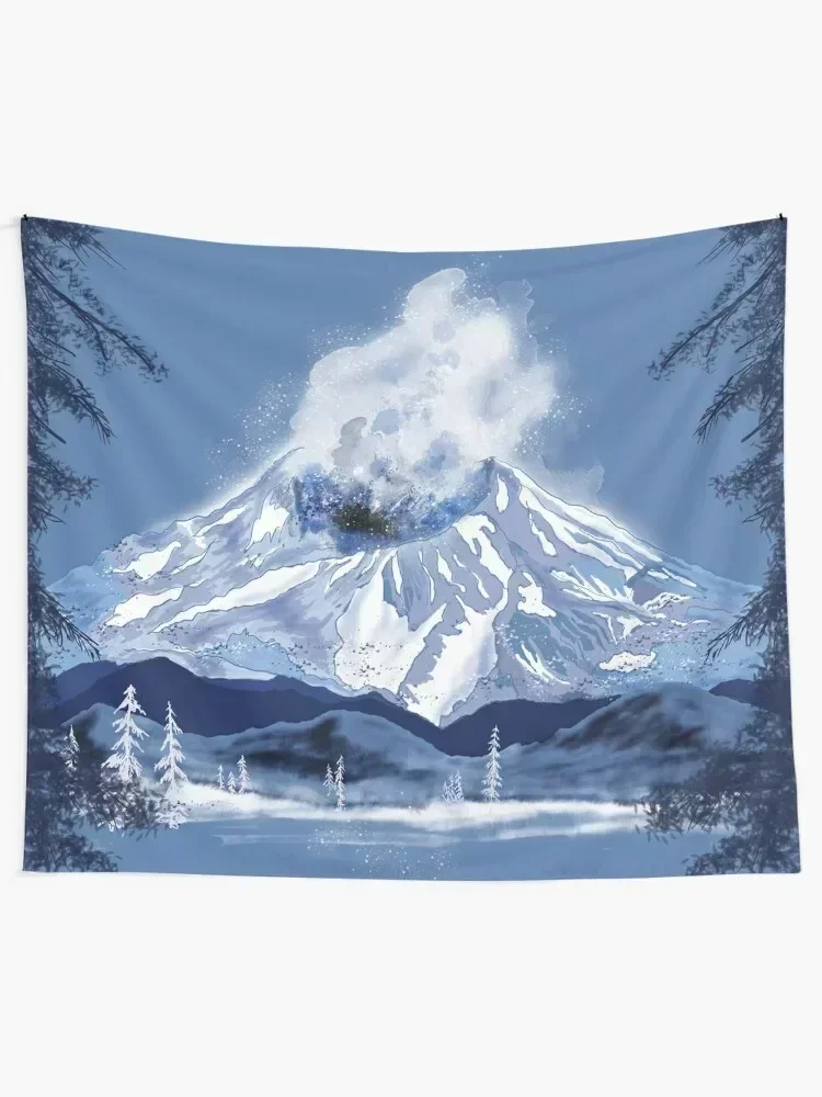 volcano...Mount Saint Helens Washington State USA Tapestry Wall Decorations Decor For Bedroom Home And Comfort Decor Tapestry