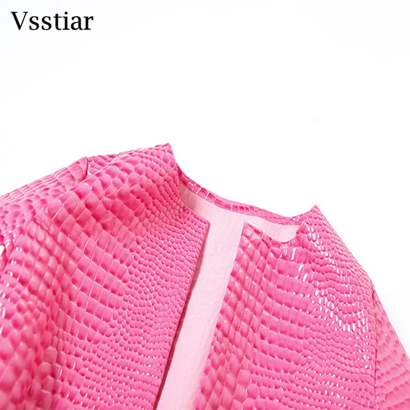 Vsstiar 2024ฤดูใบไม้ร่วงฤดูหนาวผู้หญิงPUหนังFaux Croppedแจ็คเก็ตOคอยาวแขนยาวPunk Grungeเสื้อลําลองHarajuku Y2Kเสื้อผ้า