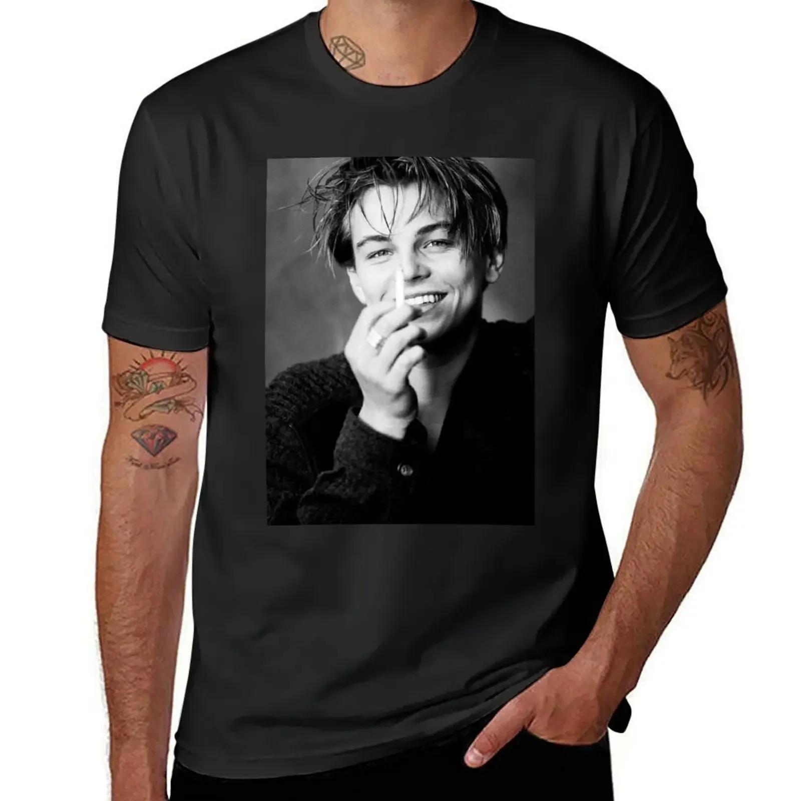 Leonardo Dicaprio T-Shirt heavyweights tees T-shirts for men cotton