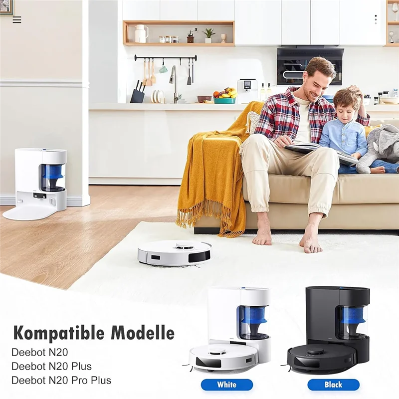 

AA01-Для Ecovacs Deebot N20 Pro Plus/N20 Plus/N20 Робот-пылесос Основные боковые щетки Hepa-фильтры Запчасти для швабры