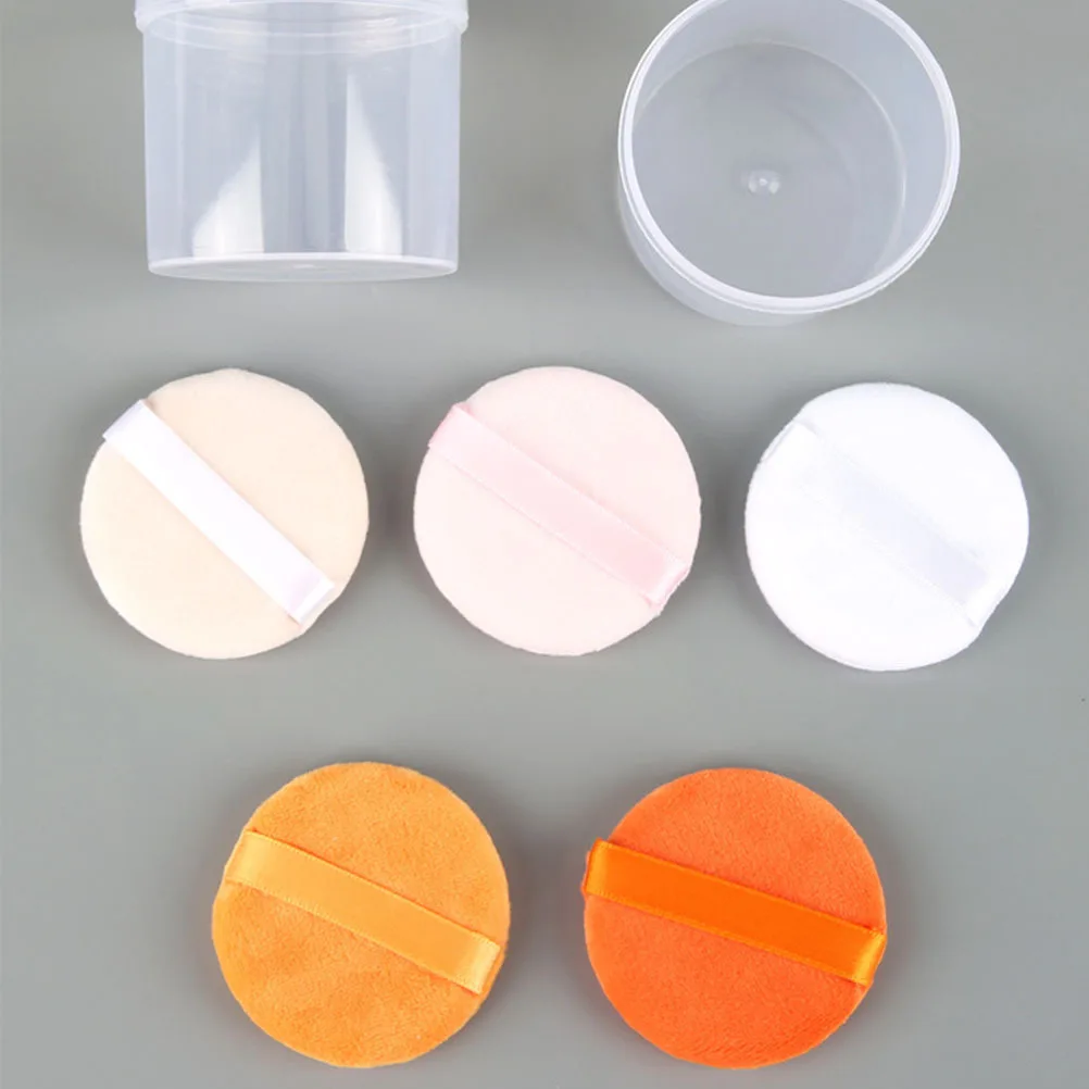 مسحوق للنساء أدوات مكياج متدفقة مستديرة تطبيق ناعم لمسحوق الجسم المعدني السائب مستلزمات السفر #6