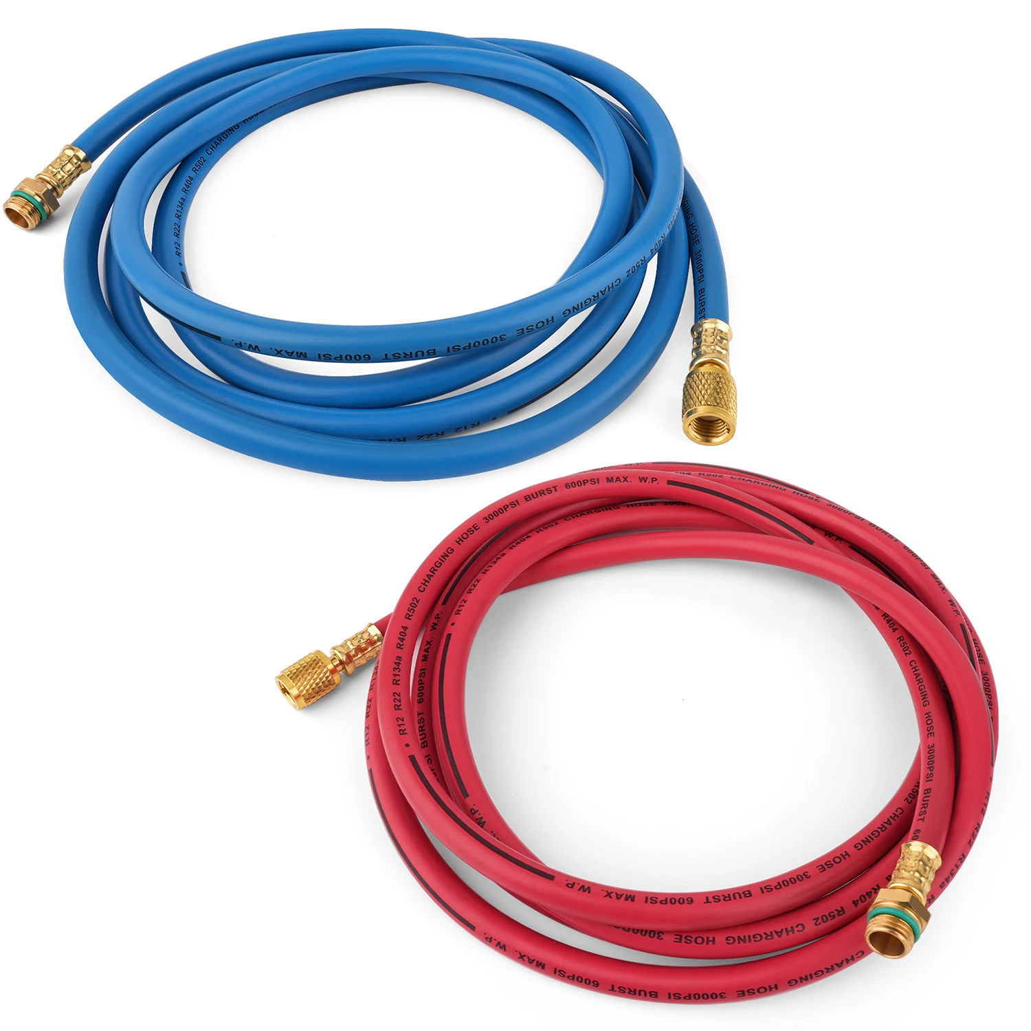 Substitua o conjunto de mangueira Robinair 34722 Robinair 9' longo vermelho e azul R-134a Enviro-Guard