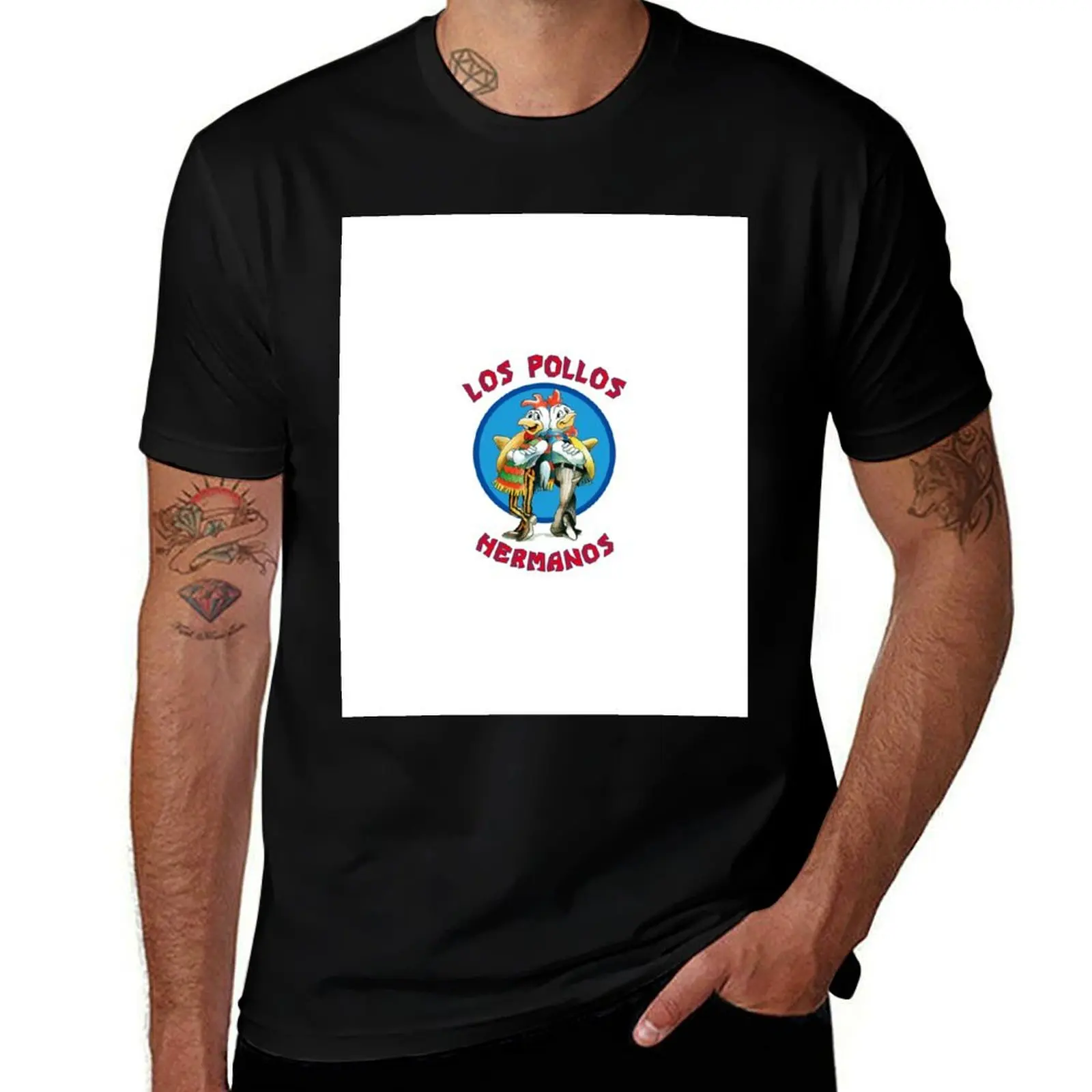 Los Pollos Hermanos T-Shirt Casual Trendy Streetwear Tee Shirt T-Shirt