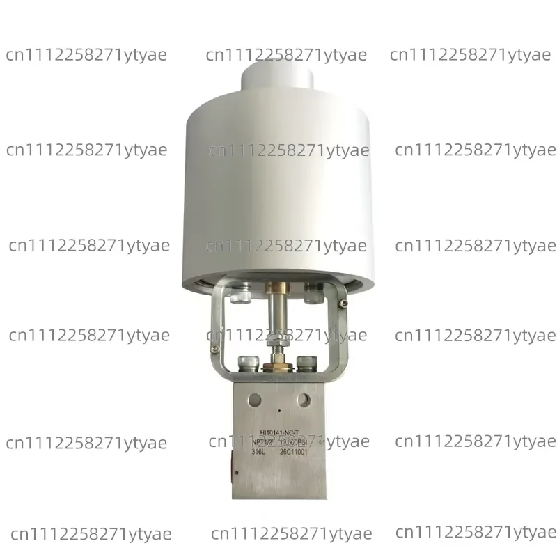 HI10141-NC-T 10000 Psi 2-way straight-through normally closed pneumatic needle valve with NPT1/2 internal thread