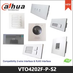 Dahua-Estación exterior Modular serie VTO4202F-X, cámara ojo de pez de alta definición de 2MP, control de acceso por voz y vídeo, VTO4202F-P