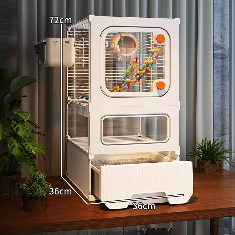 

Acrylic Pedestal Bird Cages Plastic Goldfinch Supplies Cockatiel Bird Cages Things Canaries Jaula Para Canarios Pet Supplies