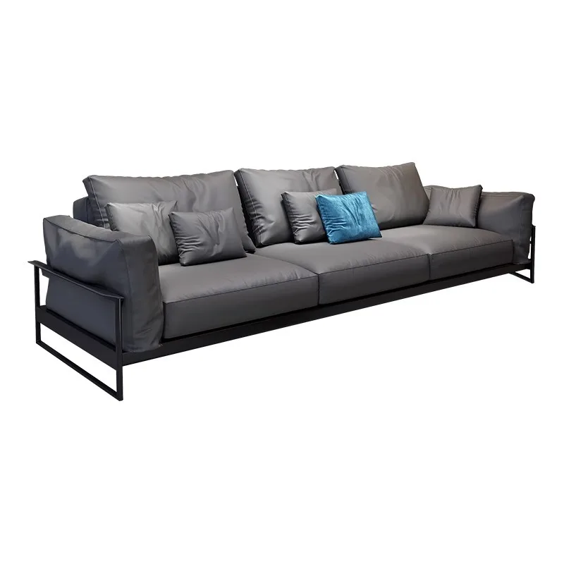 

Italian, minimalist, leather, sofa, modern, vintage, carbon steel