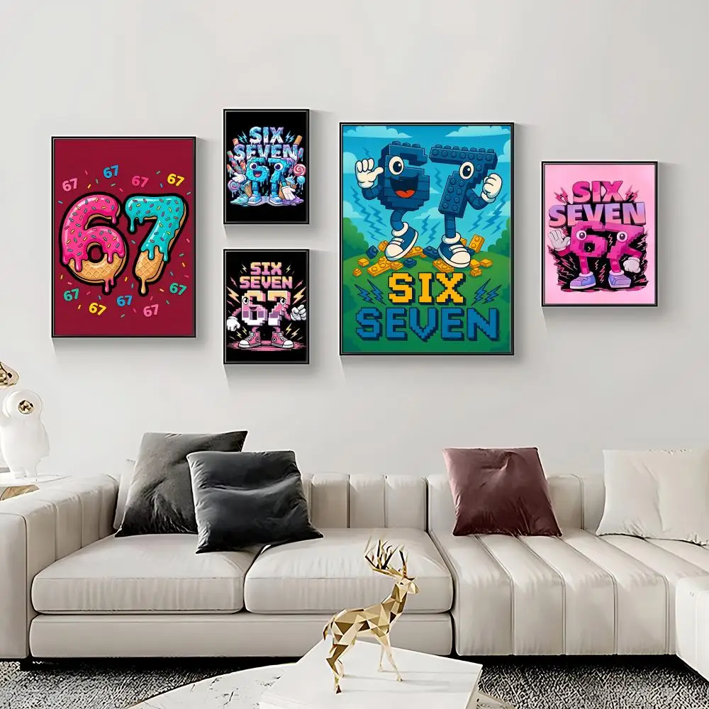 Trending Buzzwords Poster HD Self-Adhesive Waterproof Frameless Wall Art for Home Office Dorm Bedroom Ideal Gift