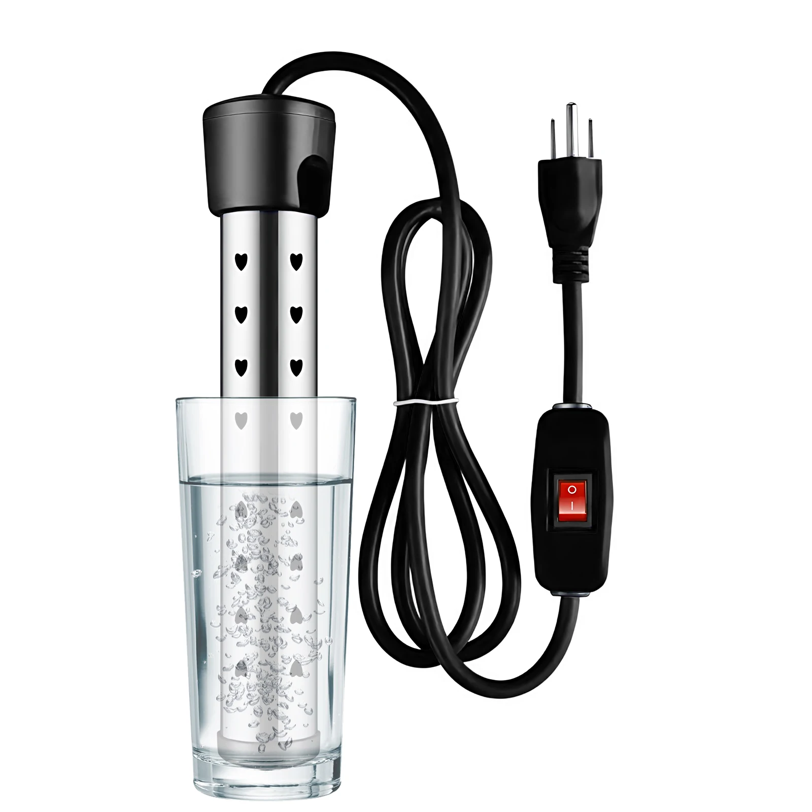 

1500 Вт безрезервуарный электрический водонагреватель с автоматическим выключением, защита от ожогов, защитный индикатор из нержавеющей стали