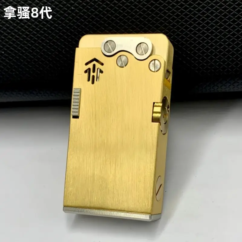 Upgraded Eighth Generation Dragon Tongue Semi-automatic Ejection Brass Fuel Oil Lighter, Personalized Cool Gift for Men