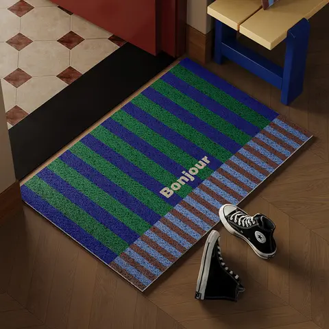 Cobb Impression Medium Antique Silk Circle Floor Mat Entry Door Mat Entry Door 2024 New Advanced Door Non-slip Mat
