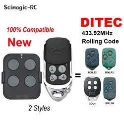 Ditec GOL4 Ditec BIXLP2 BIXLS2 Remote Control 433 mhz Handheld Transmitter BIXLG4 Garage Gate Door Opener 433,92Mhz Rolling Code