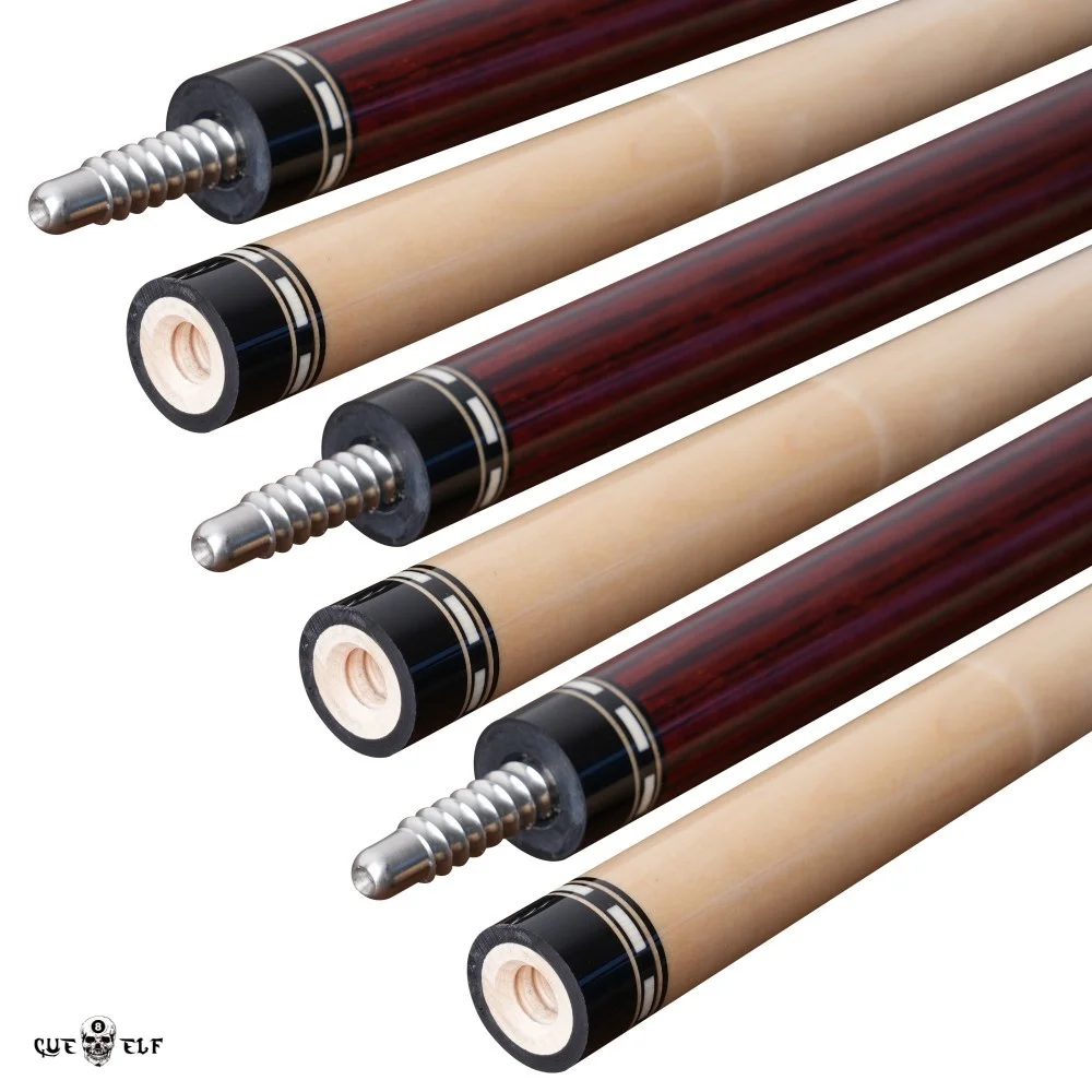 Hot Selling Professional Billiard Pool Cue Real Leather Warp Maple Cork Filing Shaft 12.8mm Tip Size Radial Pin