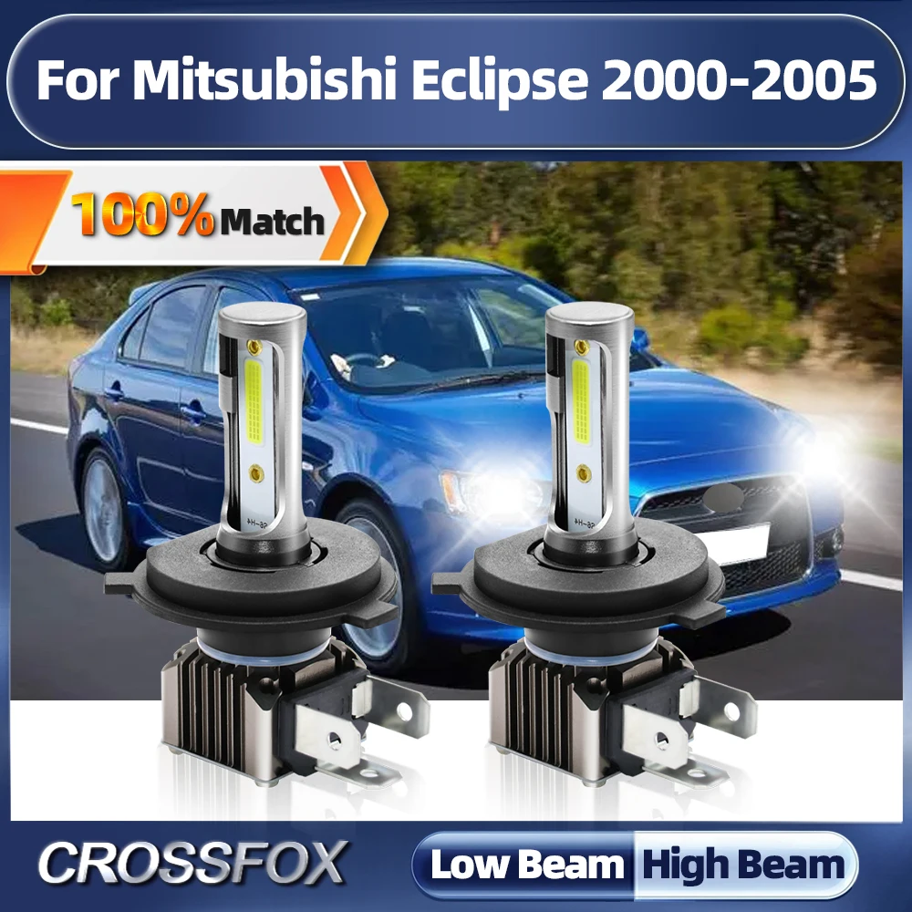 

СВЕТОДИОДНЫЕ Лампы Canbus для автомобильных фар, 6000 лм, чип CSP, автомобильные фары 2000 к белого цвета для Mitsubishi Eclipse 2001 2002 2003 2004 2005