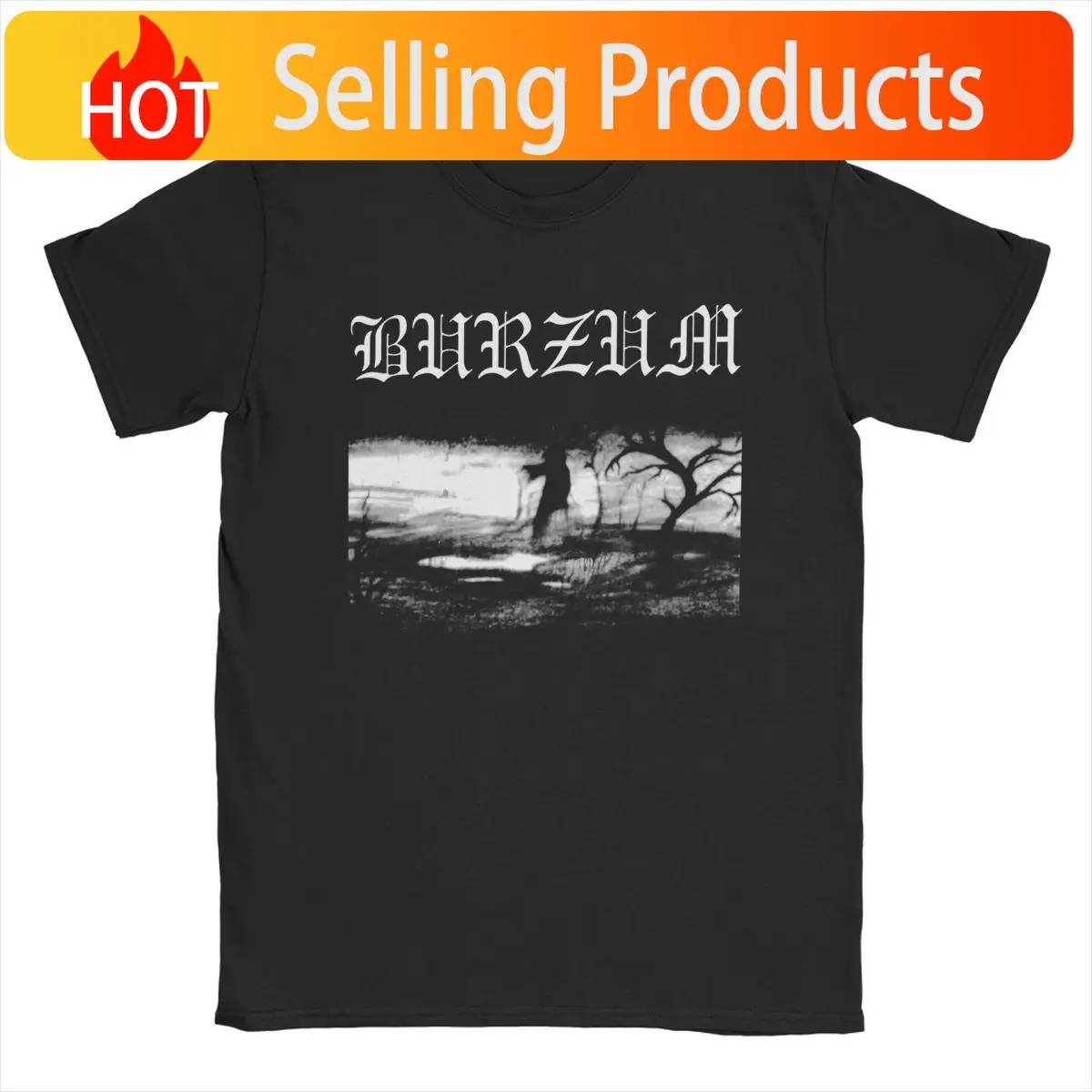 Burzum T Shirts Casual Harajuku Versatile Cotton Vintage Short Sleeve Daily Men Women Amusing Streetwear Fashion Unisex Tops