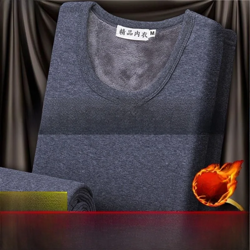 

Утепленный комплект теплого нижнего белья для мальчиков-подростков из чистого хлопка с длинными рукавами и круглым вырезом, осенне-зимняя домашняя одежда