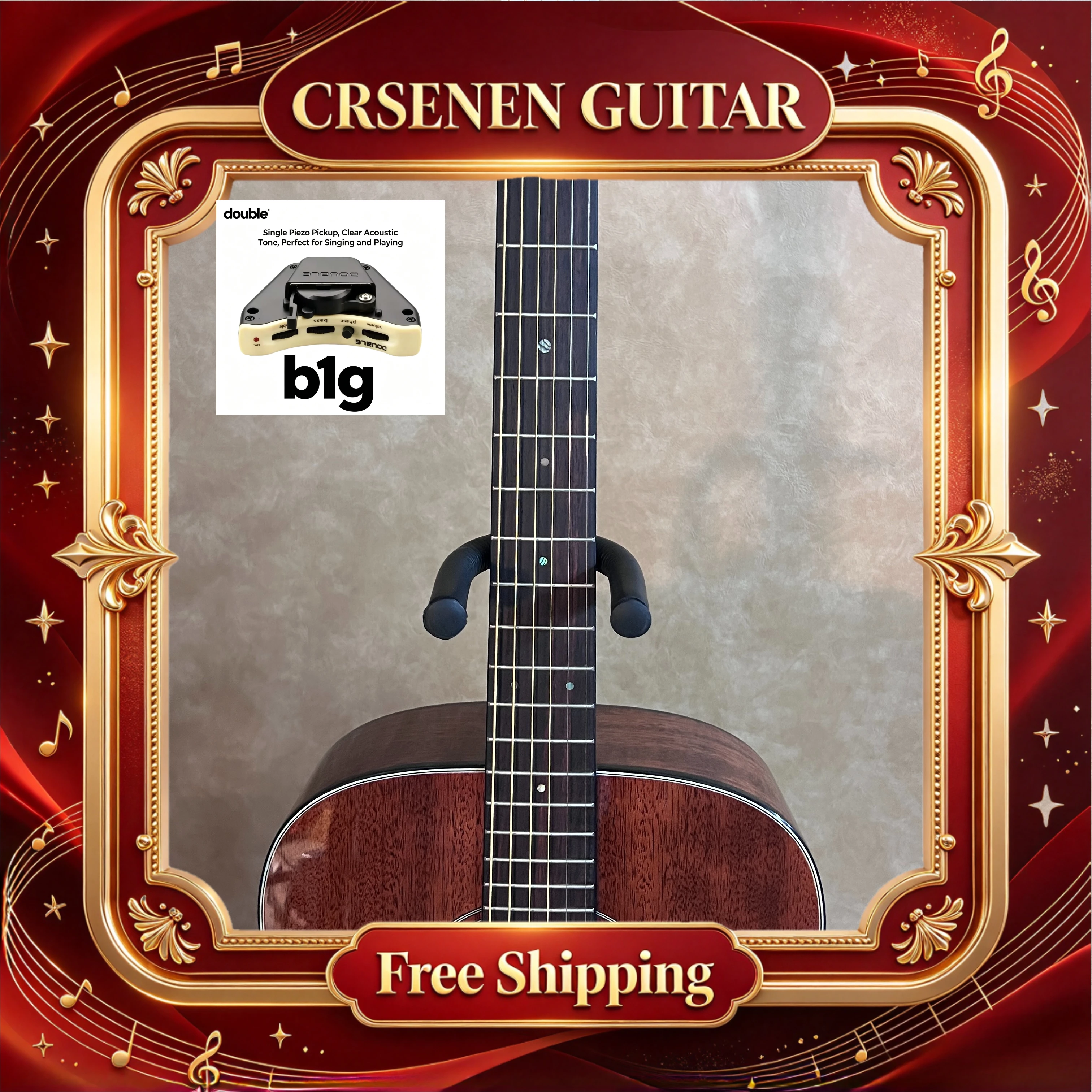 Free Shipping D19 Mahogany 6 String Rosewood Fingerboard Acoustic Guitar Anniversary Gift Wooden Guitar Folk Guitar Learner