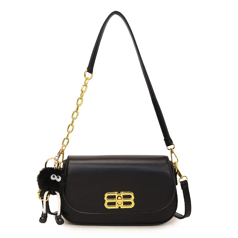 حقيبة نسائية أنيقة عالية الإحساس - سلسلة حضرية بسيطة مربعة صغيرة، حقيبة كتف/ماسن عصرية متعددة الاستخدامات عالية الملمس للنساء #5