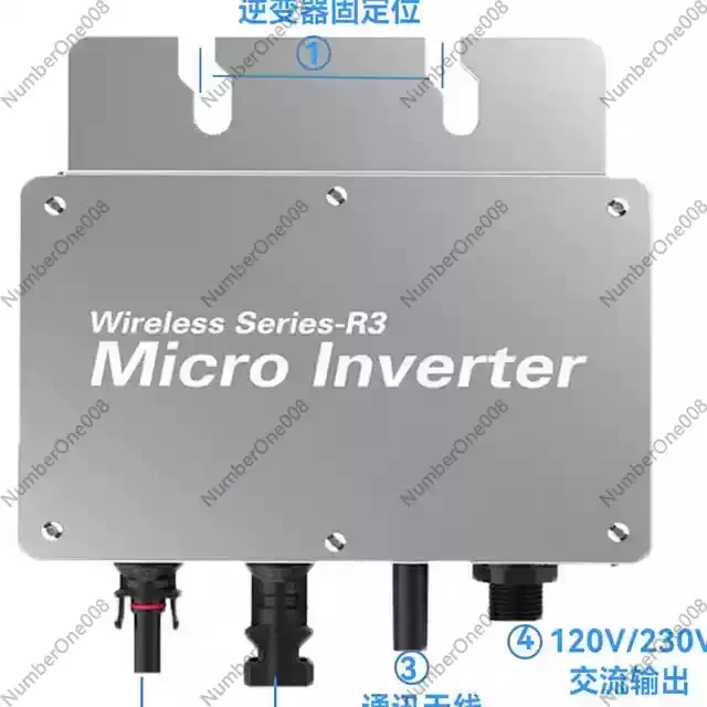 Inverter WVC-400W Built-in MPPT Solar Photovoltaic Grid-Connected Micro Inverter Wi-Fi Mobile Phone