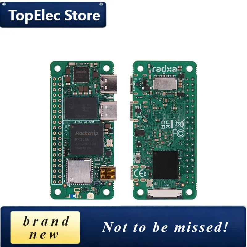 TopElec RADXA ZERO 3W Quad-core Mini High-performance Development Board RK3566 Chip Cortex®‑A55