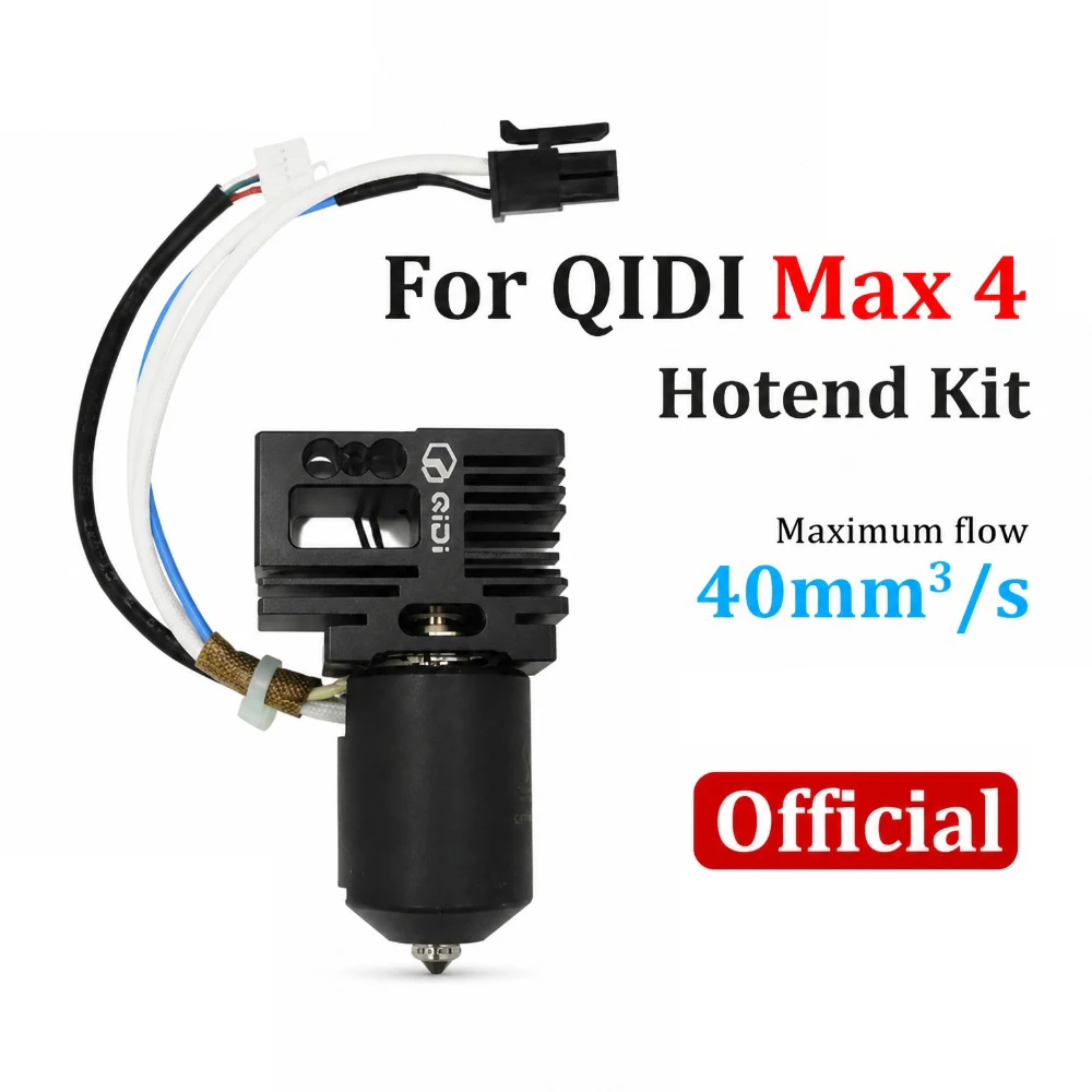 Do bimetalowego hotendu QIDI MAX4 370 ° Głowica drukująca do ekstrudera o wysokim przepływie, przeznaczona do drukarki 3D QIDI MAX4, akcesoria do drukarek 3D.