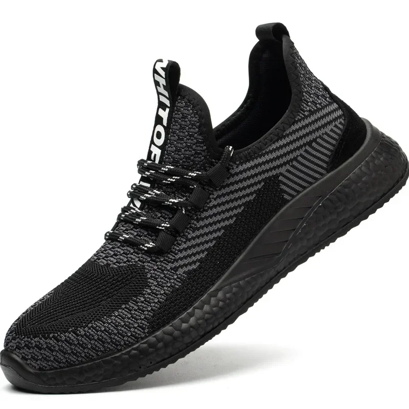 Anti-smashing Anti-puncture Penetrating Air Mesh Comfortable Safety Shoes One Piece Dropshipping