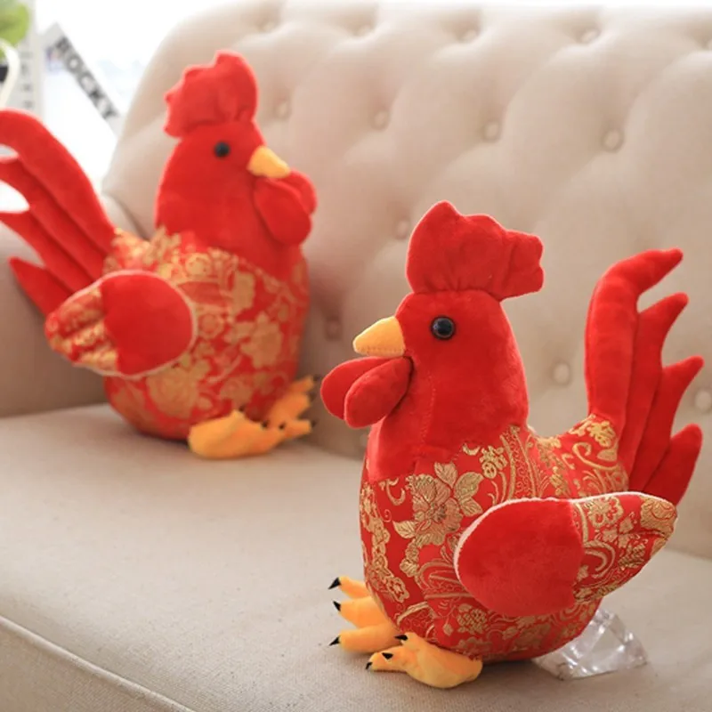 

20/30 см красная курица плюшевая игрушка пухлый цветок курица плюшевая игрушка курица кукла милая мягкая кукла рождественские праздничные подарки