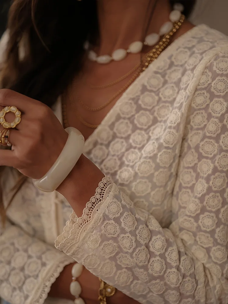 Camicie da donna monopetto trasparenti in rete di nuova moda Camicetta da donna casual elegante a maniche lunghe con scollo a V Top da donna da ufficio