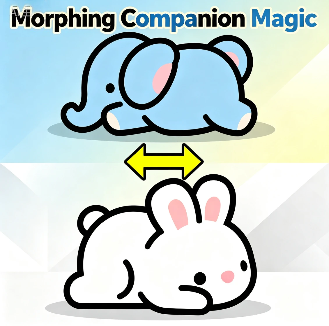 Morphing Companion Magic Tricks Panda to Red Panda Change Visual Transformation Magic Prop Stage Illusion Beginner Magician