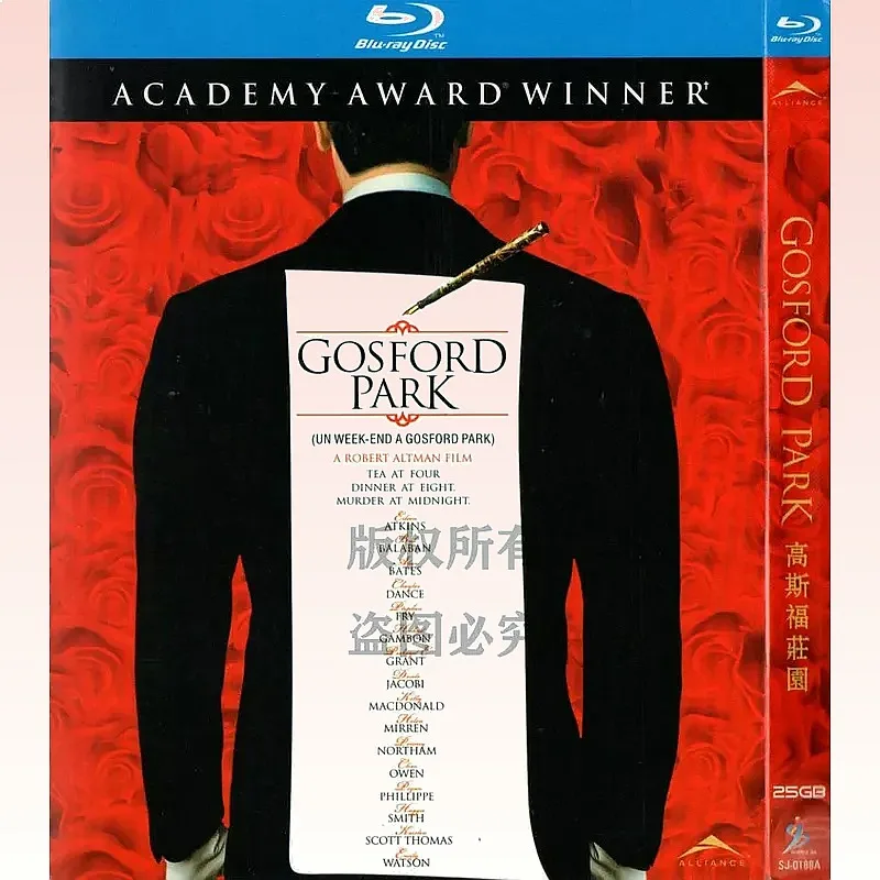 Blu-ray BD Suspense Crime Comedy Film Gosford Manor 1080p High Definition 1 Disc
