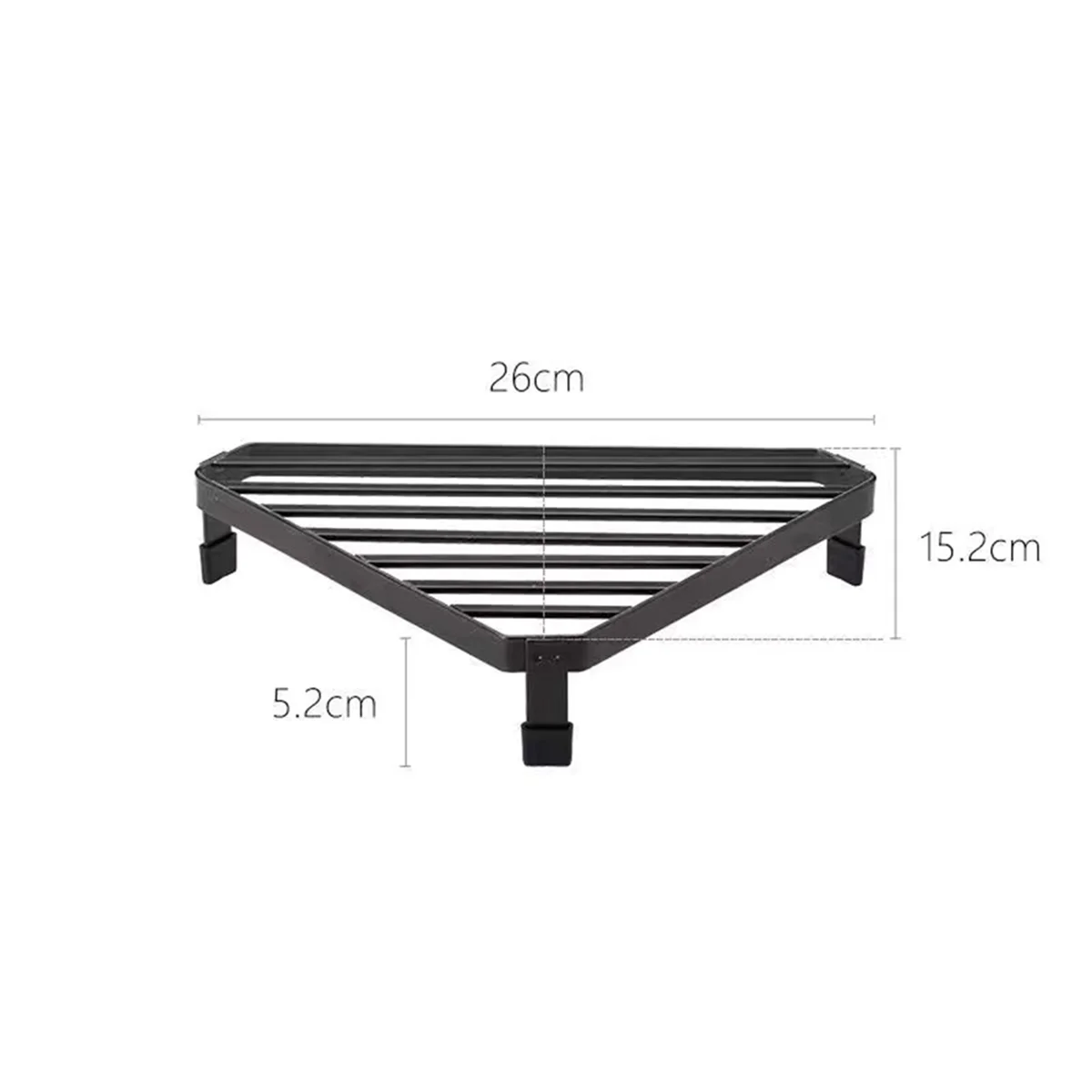 

Универсальная угловая рама печи из кованого железа, треугольная железная рама, полка, белая