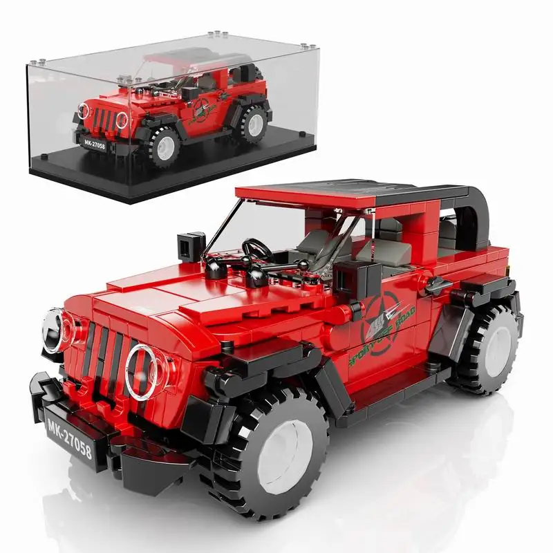 27058 نموذج مركبة للطرق الوعرة 453 قطعة مجموعة مكعبات البناء سلسلة سيارات فاخرة صغيرة بنة التجمع لتقوم بها بنفسك اللعب هدايا عيد الميلاد #1