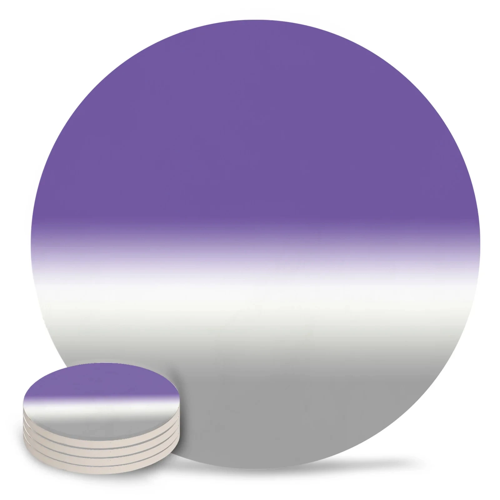 Cyan Turquoise Purple Gradient Coasters Coffee Table Kitchen Accessories Ceramic Coaster Dinning Table Decoration Placemats