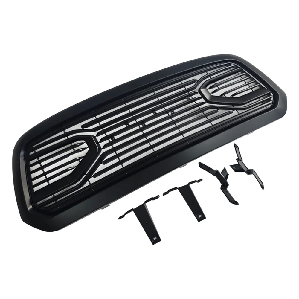 Front Grille Assembly for Dodge Ram 1500 2013-2018 Martin Style Mesh Grill Sport Front Bumper Grille Replacement Truck Exterior