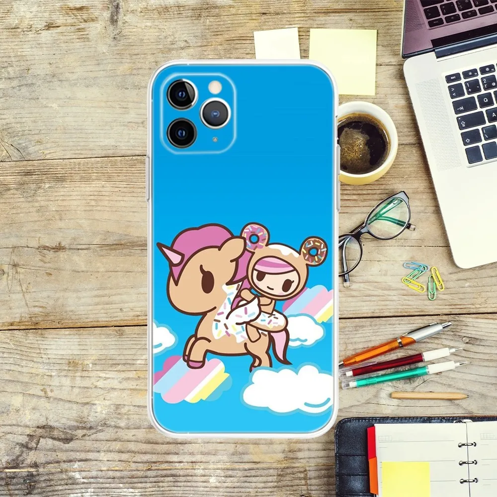 Cute T-Tokidokis Unicorn Phone Case For iPhone Apple 15,14,13,12,Mini,11,Pro,Max,Plus,X,XR,XS,8,SE,2020,Plus Transparent Cover