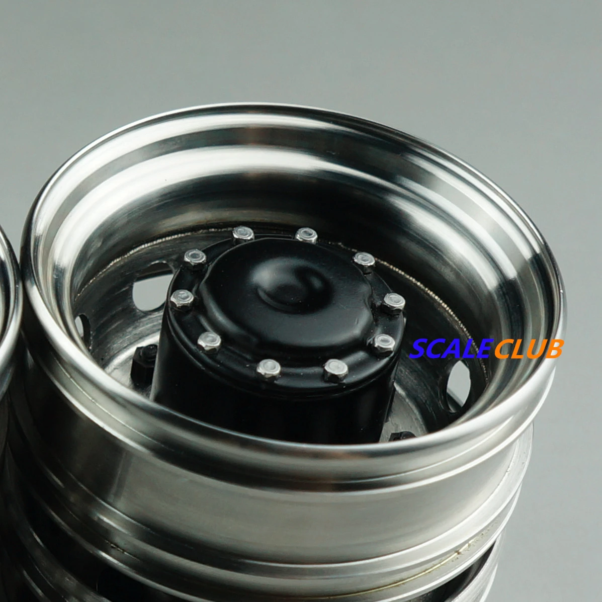 Scaleclub SC Metal Front Wide & Narrow Wheel Hub, Universal Upgrade Parts for Tamiya 1/14 RC Tractor Tipper Truck Model