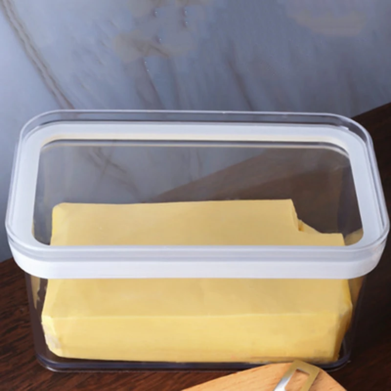 Butter Sealed Box Cutting Set Transparent Capacity Low Temperature Resistant Refrigerator Storage Cheese Box