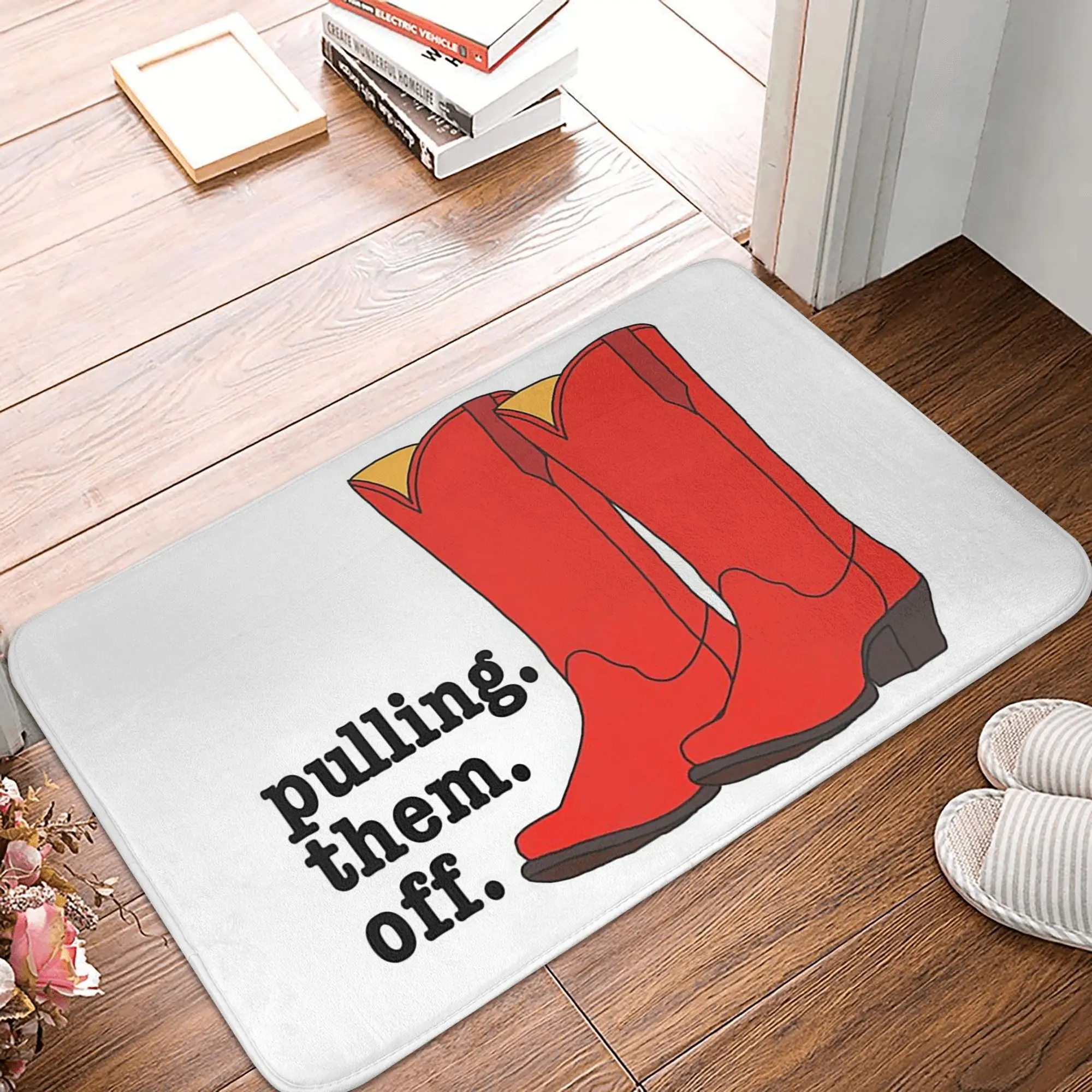 أحذية رعاة البقر تيد من How I Met Your Mother غير قابلة للانزلاق ممسحة أرضية سجادة لمدخل المطبخ وغرفة النوم المنزلية وسادة القدم