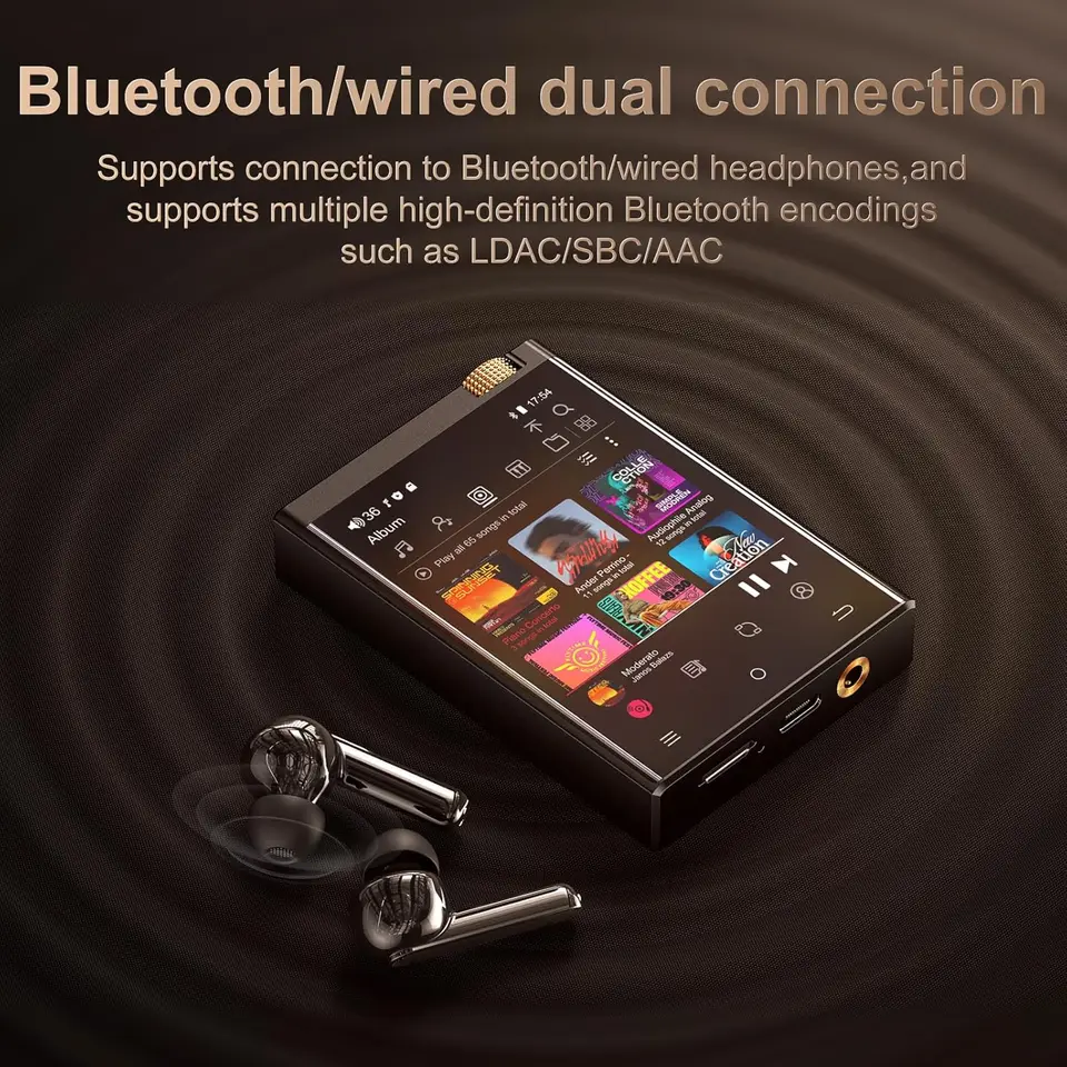 ■Oilsky M308HifiMP3プレーヤーアンドロイドDAPほぼ新品未使用 BluetoothとWiFi搭載のHi-Fi MP3プレーヤー、OilskyロスレスDSD高