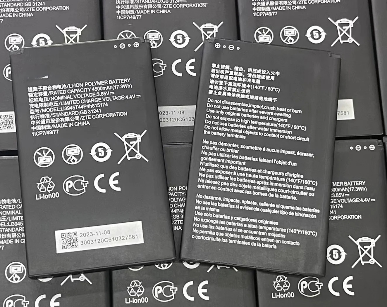 New Original Li3945T44P4h815174 Battery For ZTE MU5002 MU5001 5G Wifi Wifi6 Portable Wireless Router Battery Bateria Fast Ship