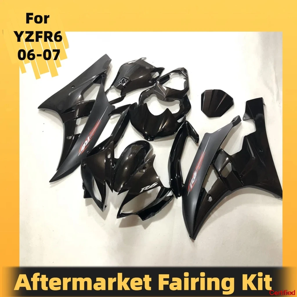 Complete Free Custom Fairing Kit for Yamaha YZF R6 06 07 Motorcycle Plastic Component Body Set Fairing Plastic R 6 2006 2007