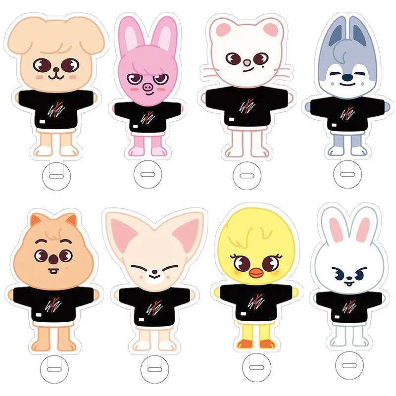 كارتون الضالة للأطفال بنفس النمط SKZoo لوحة شفافة من الأكريليك على شكل نجمة محيطة بنفسك