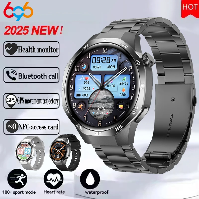 

Outdoor Sports Smartwatch Men GPS Track Compass Altimeter Waterproof Blue Tooth Call Smart Bracelet NFC Health Monitor Watch SOS
