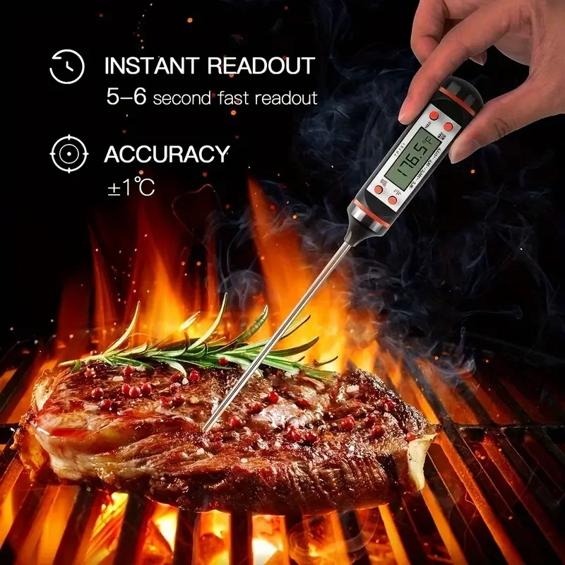 Food Thermometer Baking Temperature Measurement Electronic Probe Kitchen Cooking Temperature Measurement Pen