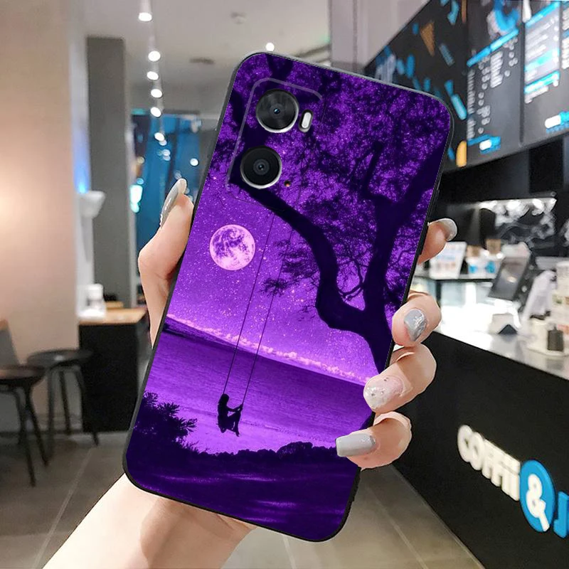 Love Purple Aesthetic Case For OPPO Realme 10 Pro Plus GT 2 Pro X2 Pro XT C25S 8 7 6 Pro 6i GT Master C3 C21 C21Y X3 SuperZoom