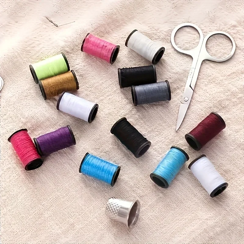 10.24in All-in-One Portable Sewing Kit - Zipper Case with Thread & Tool Set for Home/Travel