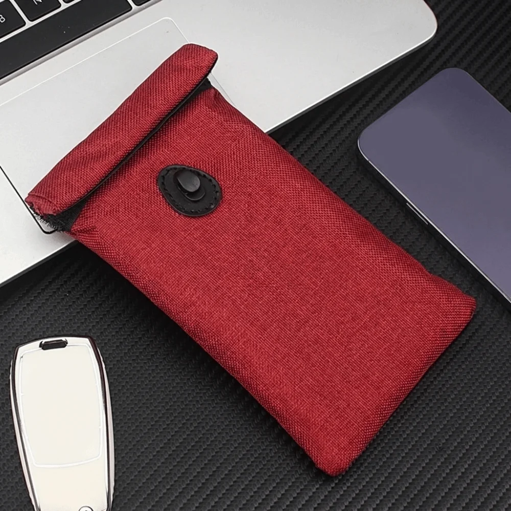 RFID Signal Blocking Bag Wear-resistant Durable Shielding Storage Bag Anti-theft Privacy Protection Phone Pouch view 2